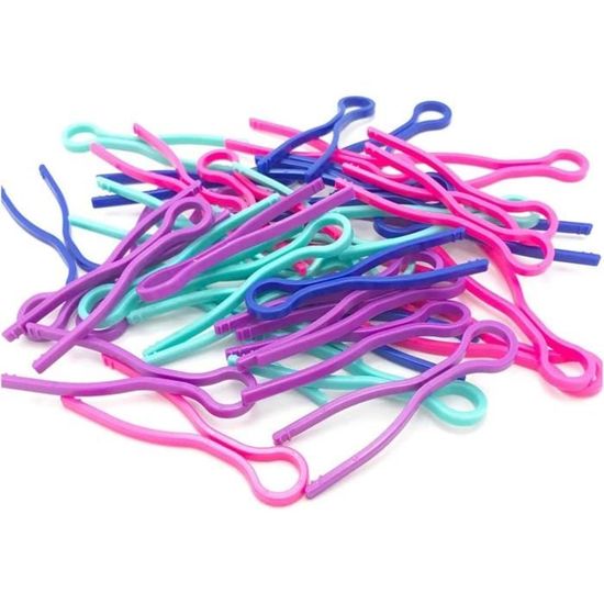 APLZGMG Lot De 100 Clips De Support De Bobine, En Plastique, Pinces De