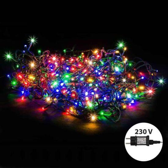 Guirlande électrique multicolore LED 22M  200 LED