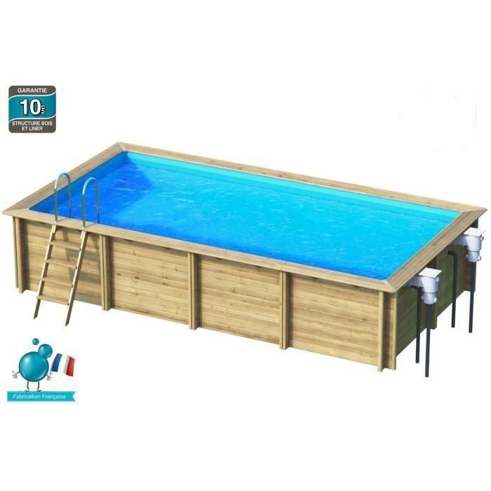 Weva Piscine Bois Rectangle 6x3 M Hauteur 1 33 M Achat Vente Piscine Piscine Bois Rectangle Cdiscount