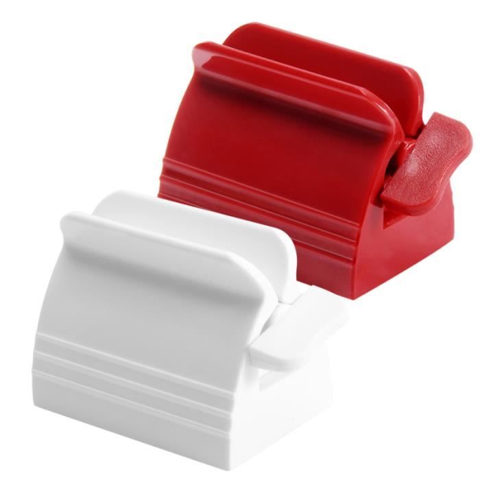 2 pièces presse-papiers en plastique créatif dentifrice accessoires presse-agrumes extrudeuse pour salle de bain TUBE PRESS