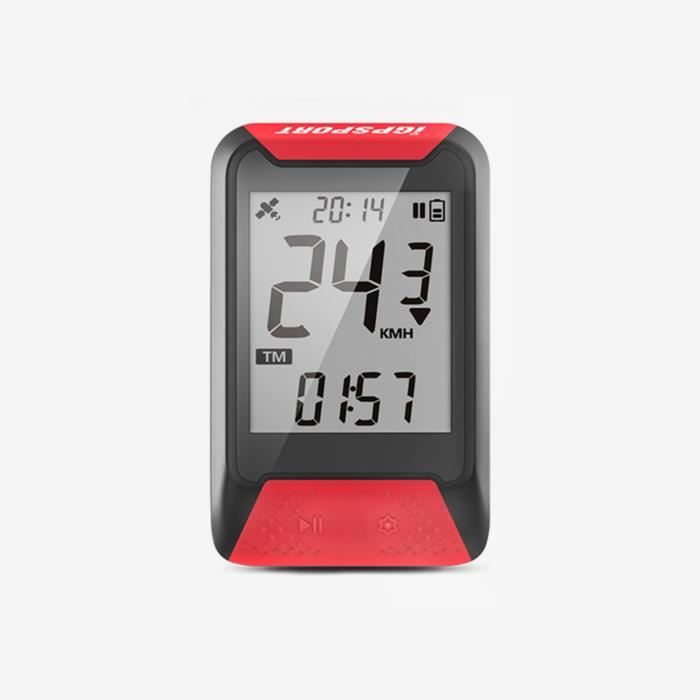 Compteur GPS - iGS130 - Compteur de Vélo GPS Simplifié - Couleur:Rouge