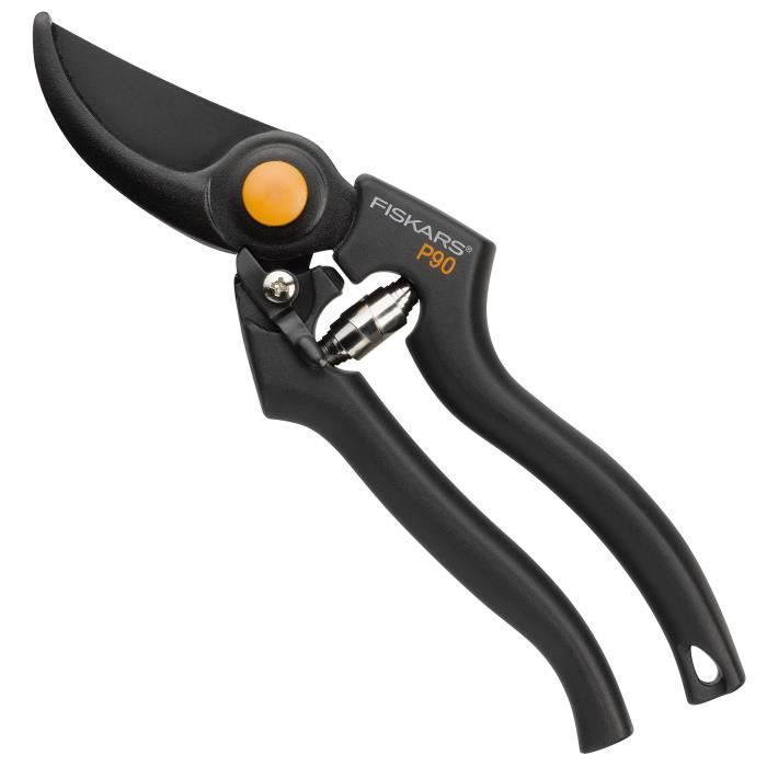 Fiskars Sécateur à lames franches, Diamètre de coupe: 2,6 cm, Lames en acier haute qualité avec revêtement antiadhésif, Longueur: