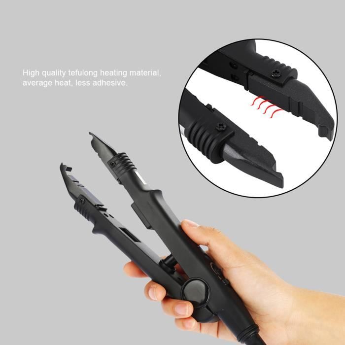 Outil universel d'extensions de cheveux, machine de connecteur de cheveux, anti-brûlure 110-240 V pour perruque de coiffeur HB058