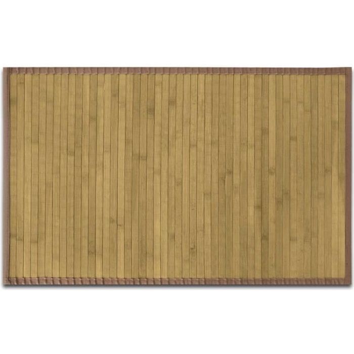 Tapis en Bois - Tapis Bambou - Antidérapant - 150x200 cm - Nature