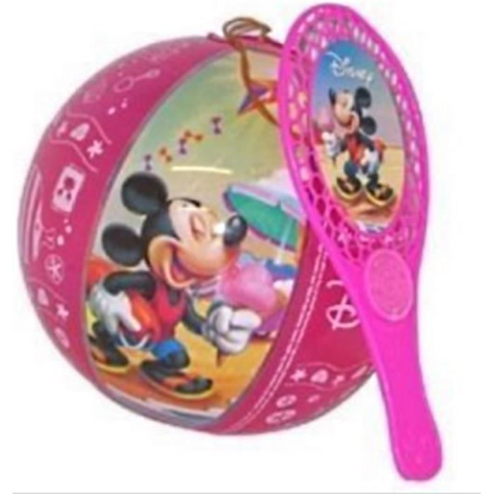 LOT 10 TAP BALL MICKEY RAQUETTE 24 CM BALLON 20 CM