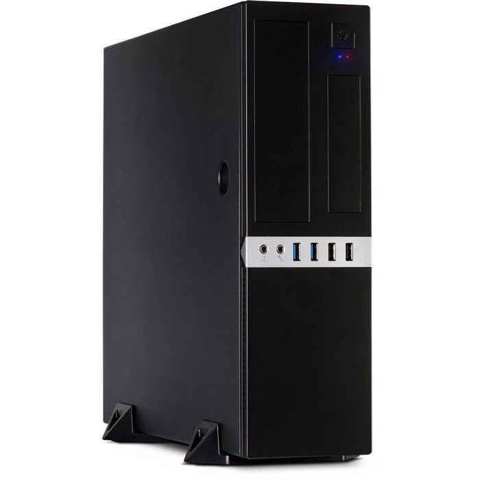 Inter-Tech IT-503 unité centrale Mini-Tour Noir ( IT-503 DESKTOP MICR - Mini-Tower, Mini-ITX, µATX, 1 x 5.25" , 2 x 8.89 cm [3.