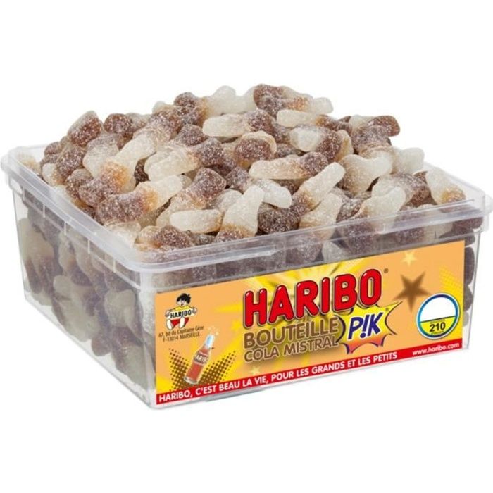 HARIBO Bac 210 Bouteille Cola Mistral Pik