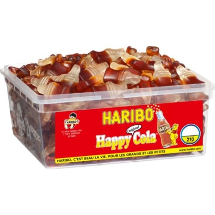 HARIBO 210 pièces Happy Cola