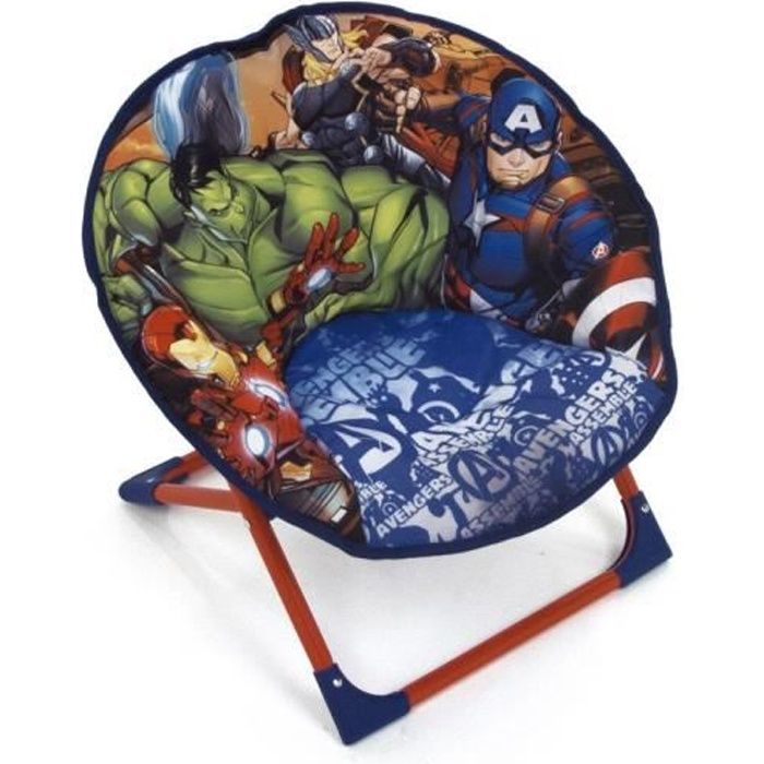AVENGERS Fauteuil Rond Pliable Pour Enfant - Montée 50x50x50 cm