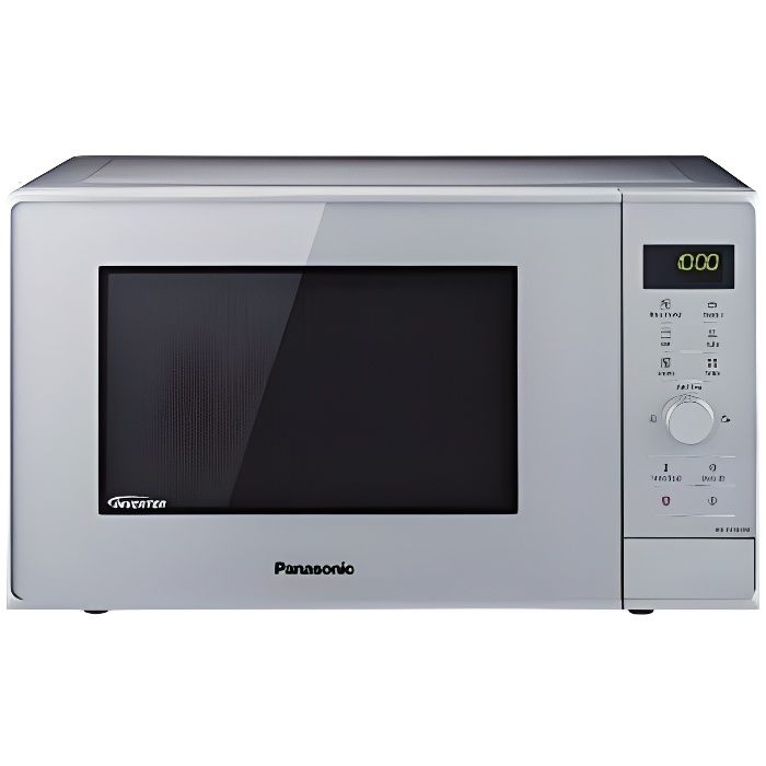 Panasonic Four Micro-Ondes Gril NN-GD36HMSUG 23 L, Puissance Micro-Ondes Inverter 1000 W, Gril à Quartz 1000 W, Plateau tournant