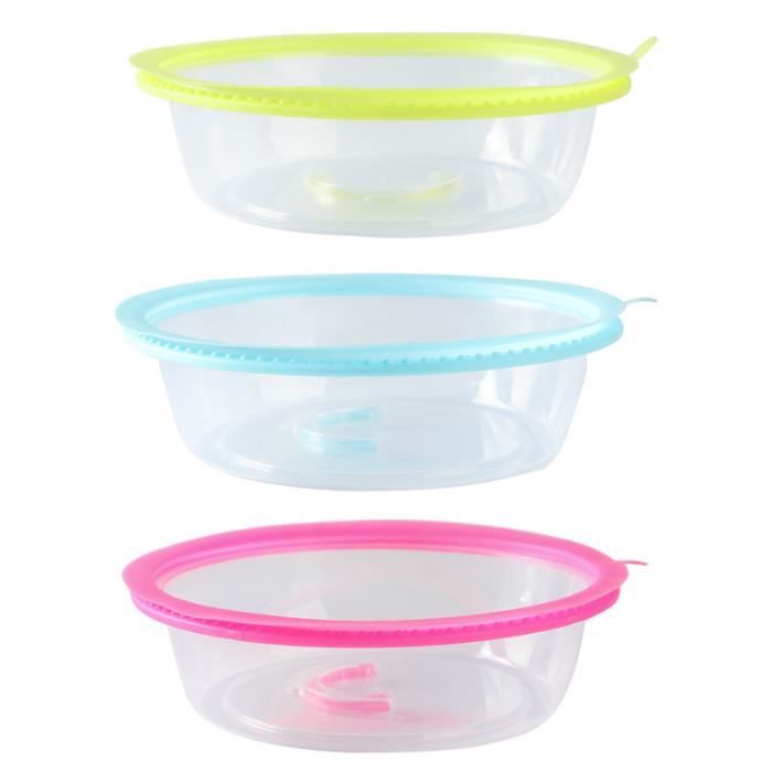 3PCS Couverture de micro-ondes alimentaire Cuisine de restaurant à domicile CLOCHE MICRO-ONDE