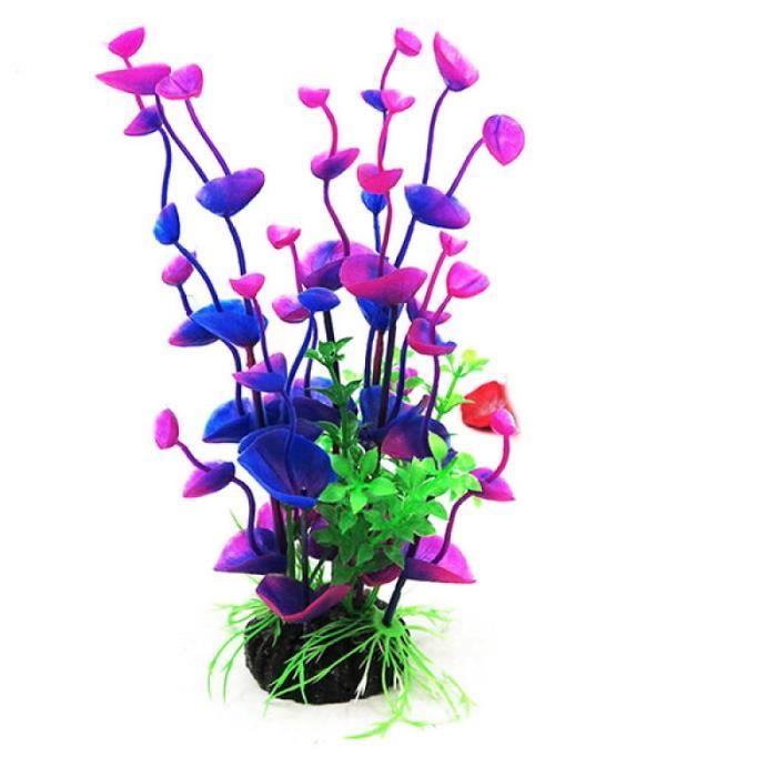 1 PC Simulation herbe aquatique décoratif réaliste artificiel en plastique paysage plante ornement pour Aquarium AQUARIUM