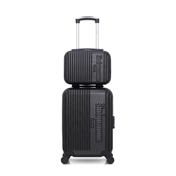 SINEQUANONE – SET DE 2 - ABS – 50cm – 4 roues – ATHENA-H – NOIR