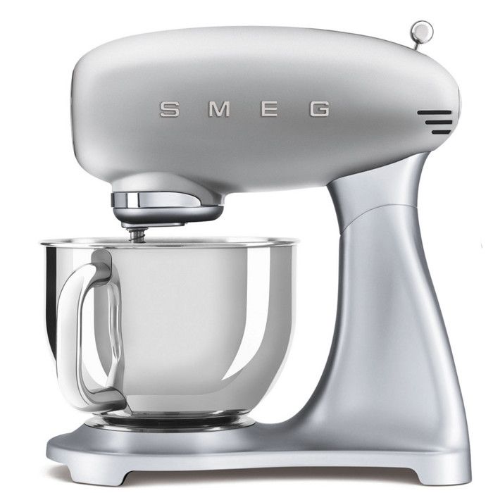 SMEG Robot sur Socle Année 50 Gris Métal SMF02SVEU