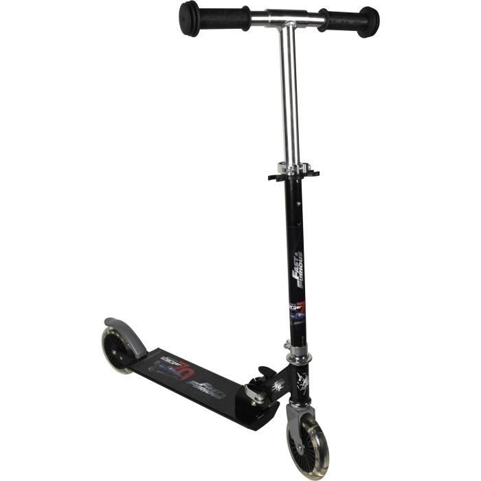 Trottinette 121 mm 2 roues - Design Collector - Noir et rouge