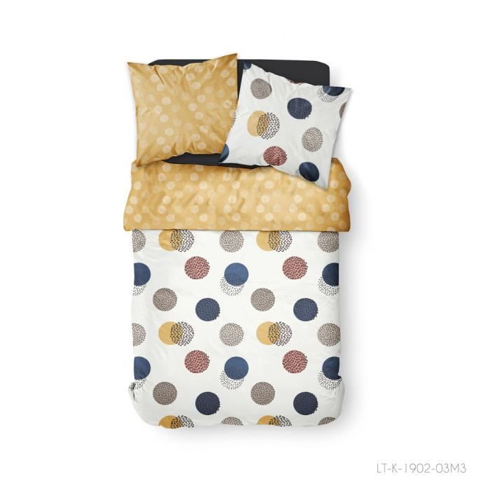 Parure de couette 100% coton 57 fils 260x240 CALLI