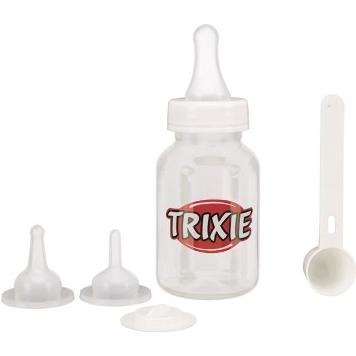 TRIXIE Set biberon - 120 ml - Transparent et blanc - Pour chien