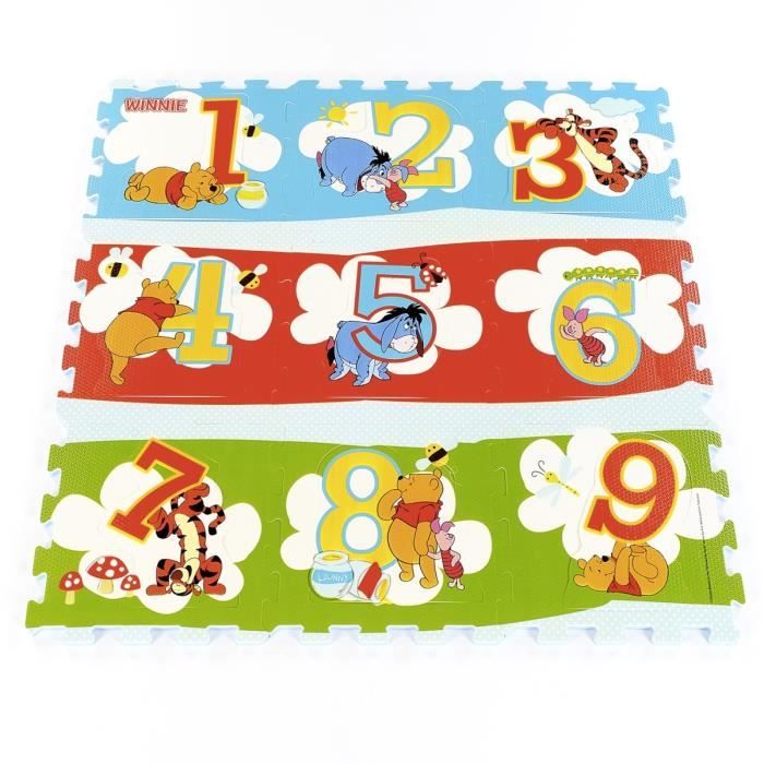 Disney Dalles de jeu Winnie 123 Tricolore