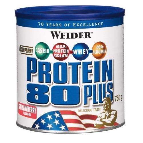 WEIDER Boîte de Protein 80+ Fraise 750g