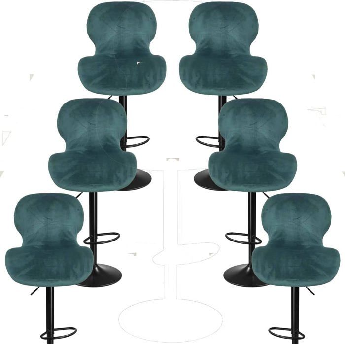 Housses Tabouret De Bar Universelles - Lot De 4, élastiques, Lavables, Motifs Variés