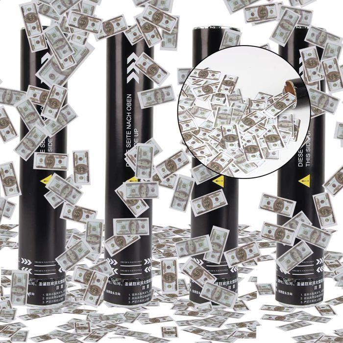 TMISHION Canon &agrave; Confettis Confetti Popper, 12 PCS Portable Confetti Cannon Party Ambiance