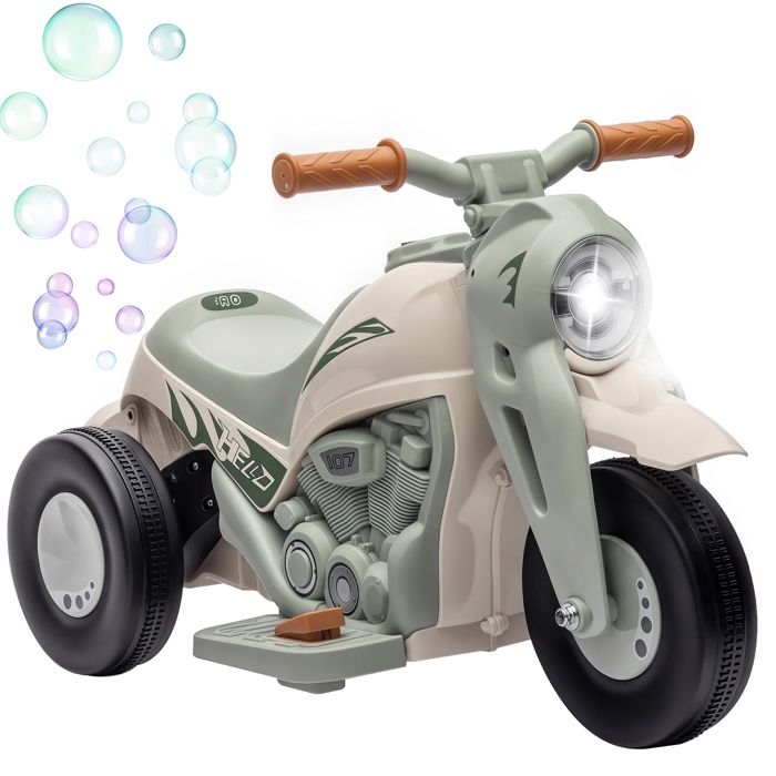 Aiyaplay Moto Cross électrique enfant 6 V 2 moteurs effets sonores max... pas cher