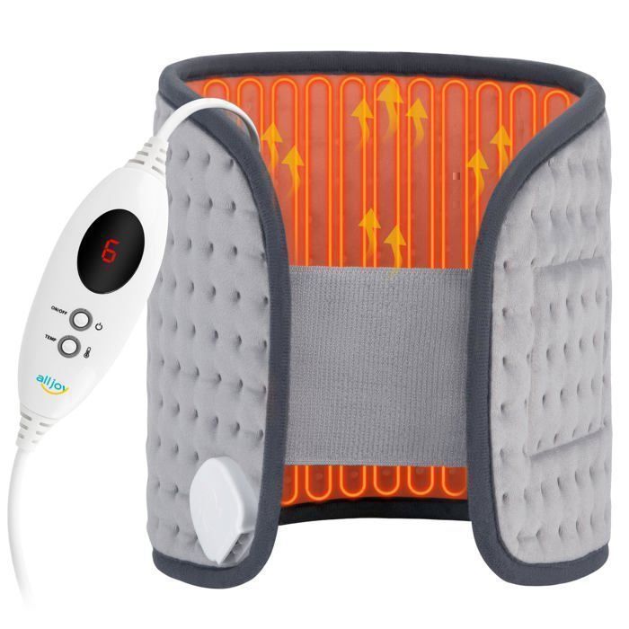 Couverture chauffante ALLJOY – Contrôle de température arrêt automatique taille réglable – Cadeau pour les parents