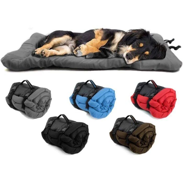 Lit Chien Impermable Pliable 90x60cm Oxford Durable Gris Usage ExtrieurIntrieur Label