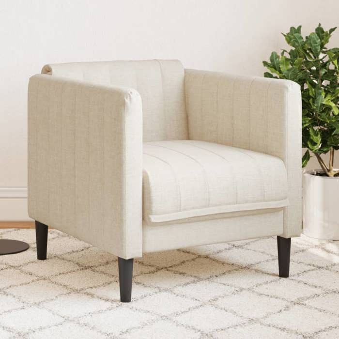 Fauteuil/ChaiseCanapé Simple lin - L69 x P76.5 x H74.5 cm &1284547