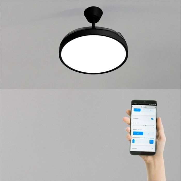 Ventilateur de plafond - Create - Avec lumière - Pales rétractables - LED 3 températures - Create