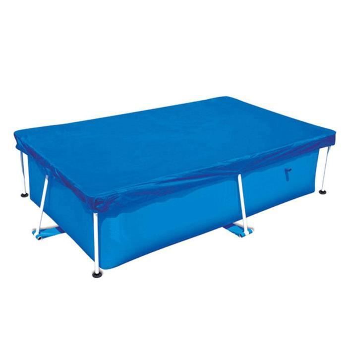 Bâche de protection pour piscine - 220x150 cm - Résistante aux UV - Bleu - Rectangulaire - Étanche - Durable