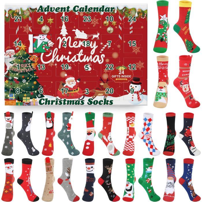 Calendrier De L'Avent 2025, Compte à Rebours De Noël 24 Jours Pour