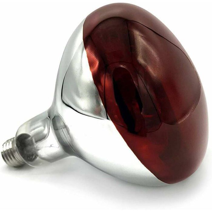 Ampoule infrarouge chauffante - MICH - 250W - Verre dur ES R25 - Chauffage efficace - Pour poussins et oiseaux