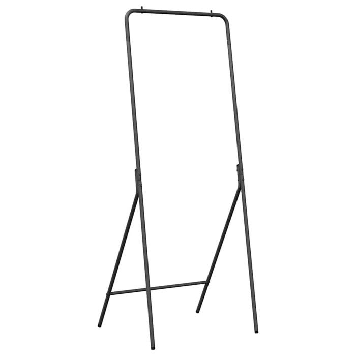 Porte-vêtements moderne - vidaXL - Noir - Acier - 60x53x155 cm - Grand espace de stockage - Durable - Usage intérieur