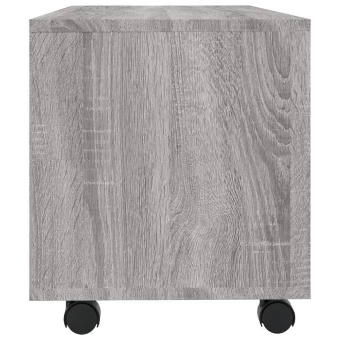 NEUF Armoire TV - Gris - Meuble TV - TABLE TV - sur roulettes Sonoma gris 90x35x35 cm - Bois ingénierie TT3819