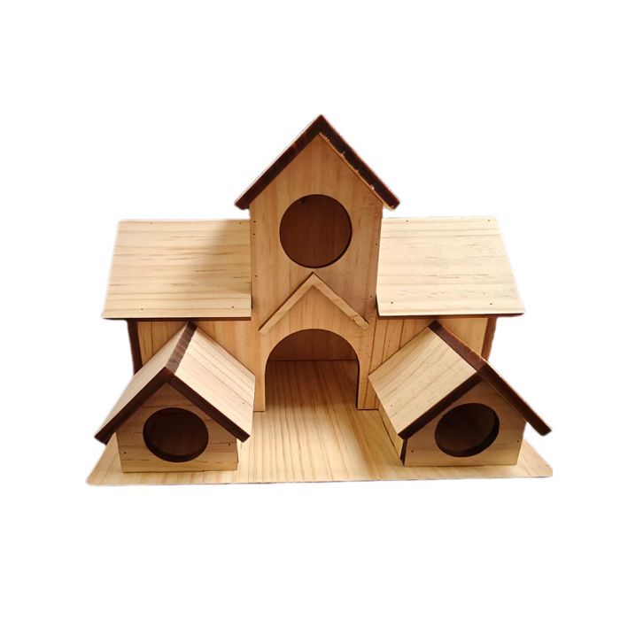 Cage à oiseaux bois Phoesky – Écologique et colorée