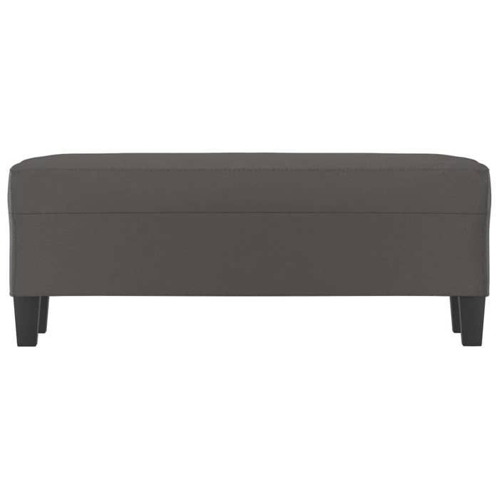 Meuble de couloir Gris - Banc dentrée/salon - 1-2 Place - Gris 100x35x41cm Similicuir 424 782089811