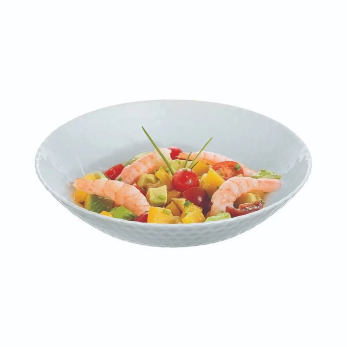 6 assiettes creuses grises 20 cm Pampille - Luminarc
