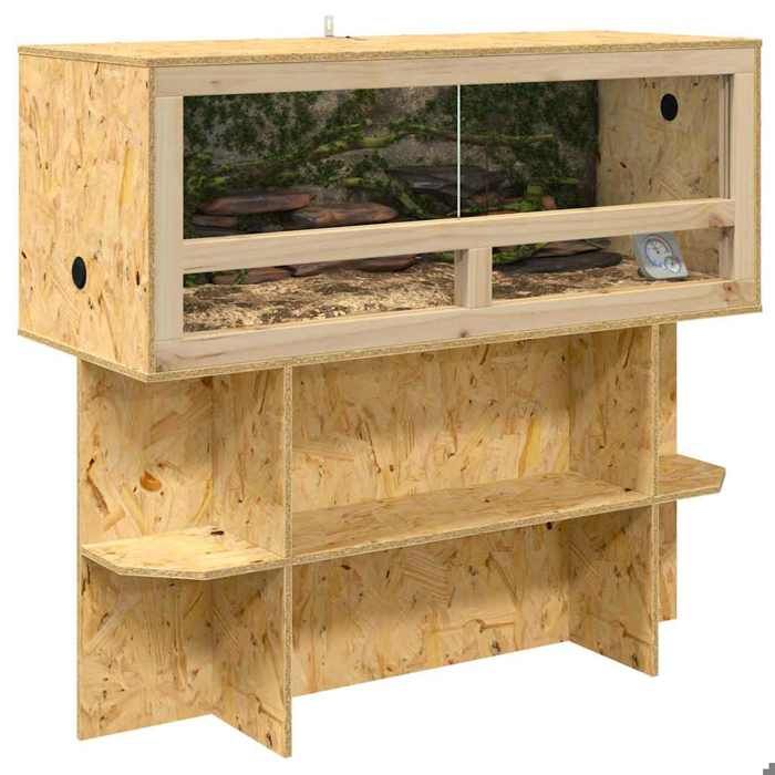 Base de Terrarium avec étagère rustique - vidaXL - osb - marron - 100 x 40 x 50 cm - usage intérieur - structure robuste hpg93v880