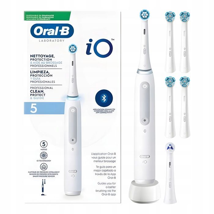 Brosse &agrave; dents &eacute;lectrique Oral-B iO 5 Laboratory Professional White