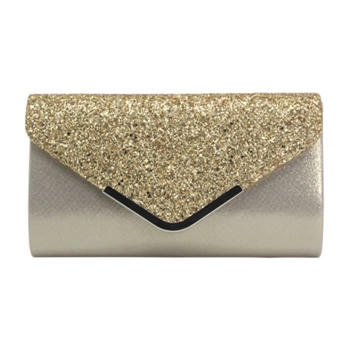 Pochette Sac A Main Enveloppe Verni Dore A Paillettes Pour Soiree Mariage Ceremonie Cocktail Femme Jaune Dore Achat Vente Pochette 0665059215210 Cdiscount