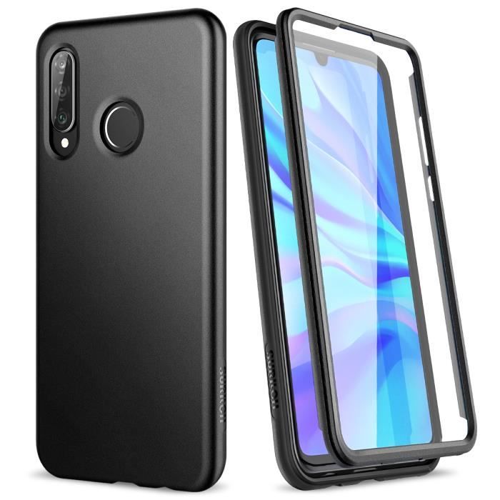 suritch huawei p30 lite etui rigide 360 protection integrale 2 en 1 avec film de protection d ecran integre surface ultra mince noir cdiscount telephonie
