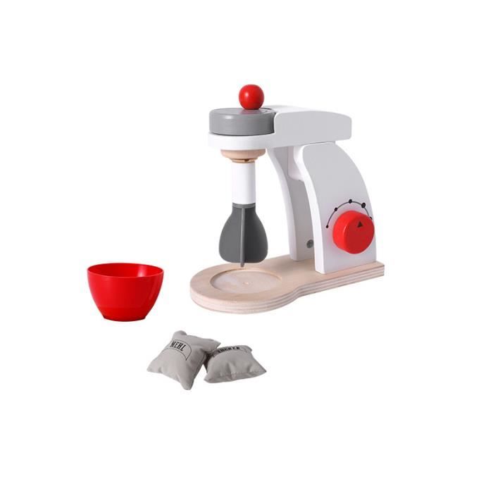 Jeu Dimitation En Bois Cuisine Jouet De Mixeur Blanc Pour Enfant Fille Garçon Bébé Cadeau Danniversaire