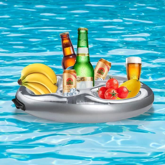 Yisscen Porte-Gobelet Gonflable, 10Pcs Porte Verre Piscine, Plage