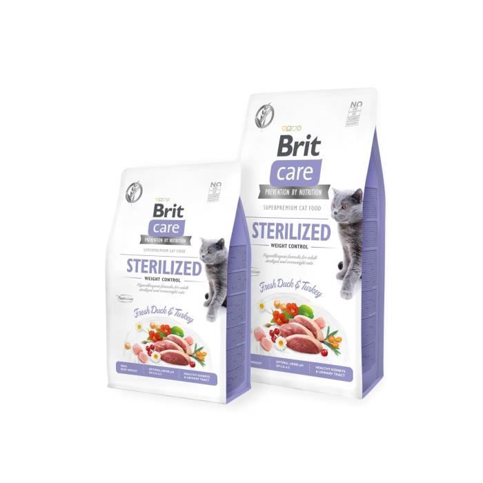 Croquette pour Chat - BRIT - 8595602540785 - 7 kg - Canard Dinde - Adulte