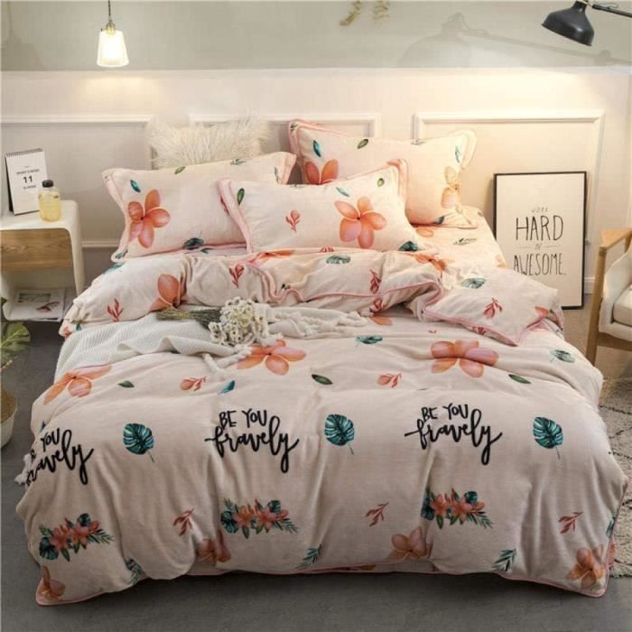 LIWI-Housse De Couette Jeu Call Of Duty épais Corail Polaire Taie D