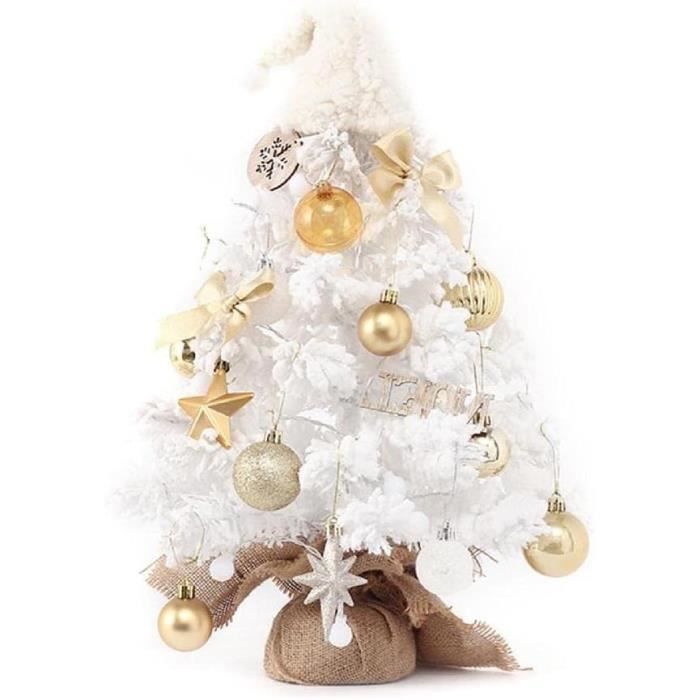 Mini sapin de no l de table de 50 8 cm avec lumi re led en tissu base