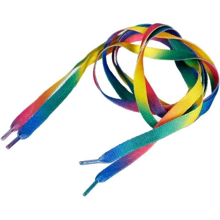 Lacet Vintage Multicolore - Longueur 1,30 Mètre - Neuf - Pour Customiser Vos Chaussures Ou Vêtements