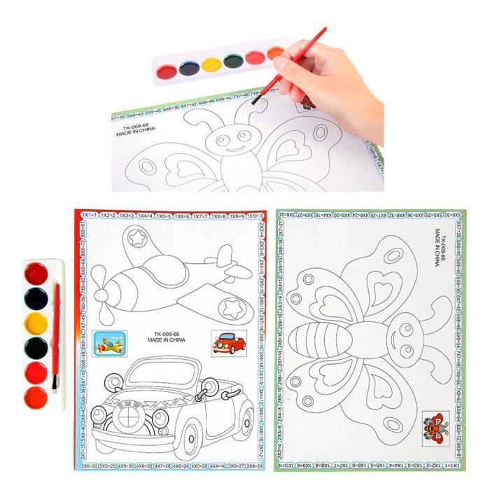 2 Pages Voiture Style Dessin Enfants Puzzle Bricolage Pour Livre De Coloriage Huaa1966 Achat Vente Livre De Coloriage Cdiscount