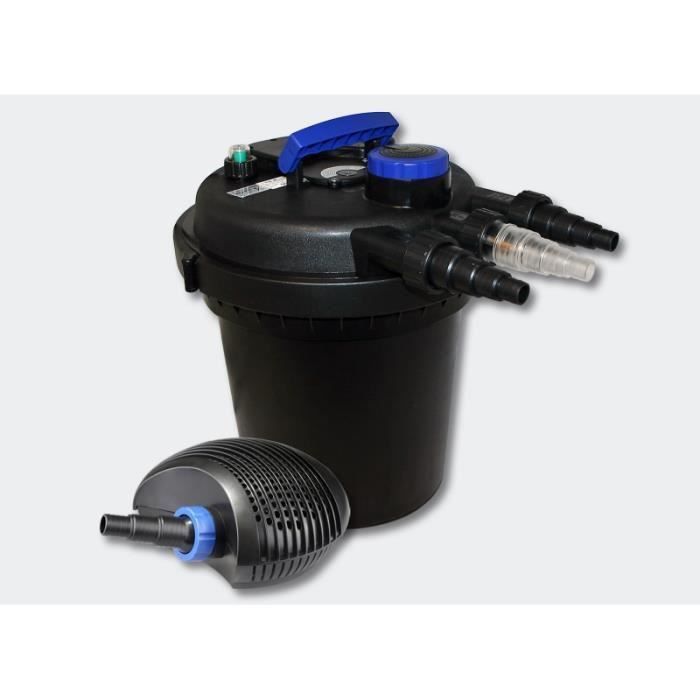 Kit de filtration de bassin à pression 6000l 11W UVC 40W éco Pompe